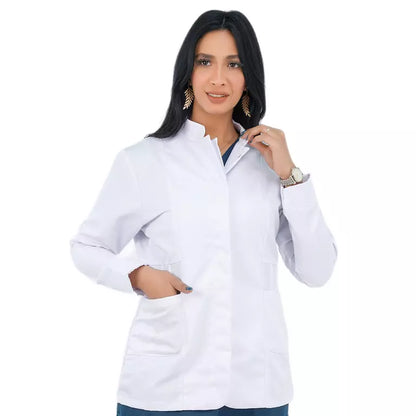 Half Collar Lab Coat - Female (Short)