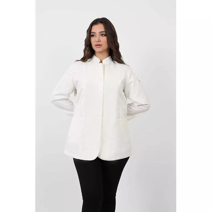 Half Collar Lab Coat - Female (Short)