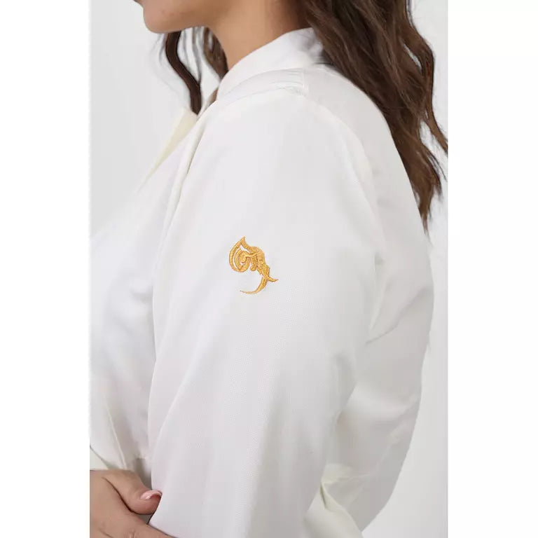 Half Collar Lab Coat - Female (Short)