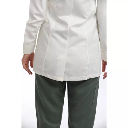 Female Half Collar Lab Coat (Long)