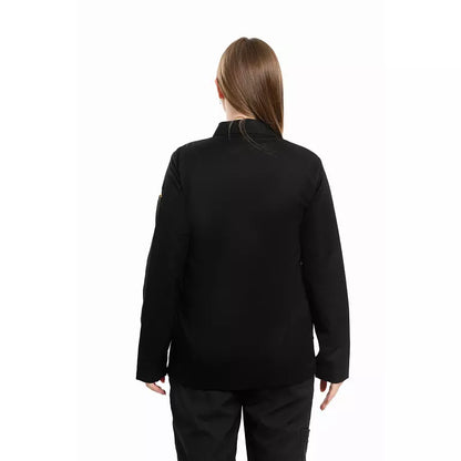 Half Collar Lab Coat with Zipper - Women